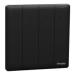 SWITCHES AND SOCKETS- SCHNEIDER-16AX 250V 4 Gang 1 Way Switch with LED - Image 2