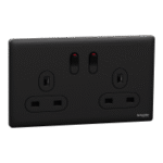 SWITCHES AND SOCKETS- SCHNEIDER-13A 250V 2 Gang Double Pole Switched Socket - Image 2