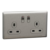 SWITCHES AND SOCKETS- SCHNEIDER-13A 250V 2 Gang Double Pole Switched Socket