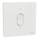SWITCHES AND SOCKETS- SCHNEIDER-50A 1 Gang DP with LED & Earth - Image 2