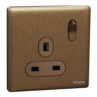 SWITCHES AND SOCKETS- SCHNEIDER- 13A 250V 1 Gang Double Pole Switched Socket