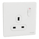 SWITCHES AND SOCKETS- SCHNEIDER- 13A 250V 1 Gang Double Pole Switched Socket - Image 3