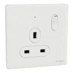 SWITCHES AND SOCKETS- SCHNEIDER- 13A 250V 1 Gang Switched Socket with LED - Image 3