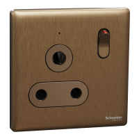SWITCHES AND SOCKETS- SCHNEIDER-15A 250V 1 Gang 3 Round Pin Switched Socket with LED