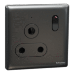 SWITCHES AND SOCKETS- SCHNEIDER-15A 250V 1 Gang 3 Round Pin Switched Socket with LED - Image 2
