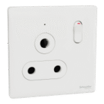 SWITCHES AND SOCKETS- SCHNEIDER-15A 250V 1 Gang 3 Round Pin Switched Socket with LED - Image 3