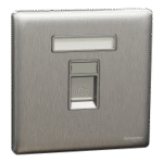 SWITCHES AND SOCKETS-SCHNEIDER-1 Gang Tel Socket