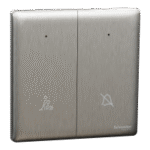 SWITCHES AN D SOCKETS- SCHNEIDER-2 Gang switch, Neon, “Do Not Disturb”,  “Please Wait