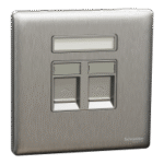 SWITCHES AND SOCKETS-SCHNEIDER-2 Gang wall plate (without module)