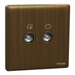 SWITCHES AND SOCKETS-SCHNEIDER-2 Gang TV Master/FM Socket