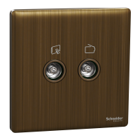 SWITCHES AND SOCKETS-SCHNEIDER-2 Gang TV Master/FM Socket