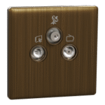 SWITCHES AND SOCKETS-SCHNEIDER-Master socket outlet, with TV-SAT-R module SMATV socket