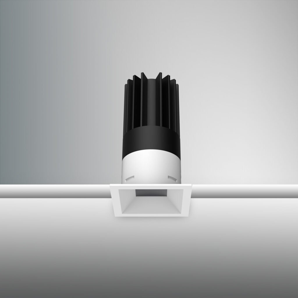 Recessed Downlight with Trim – Square IP20 7W-30W